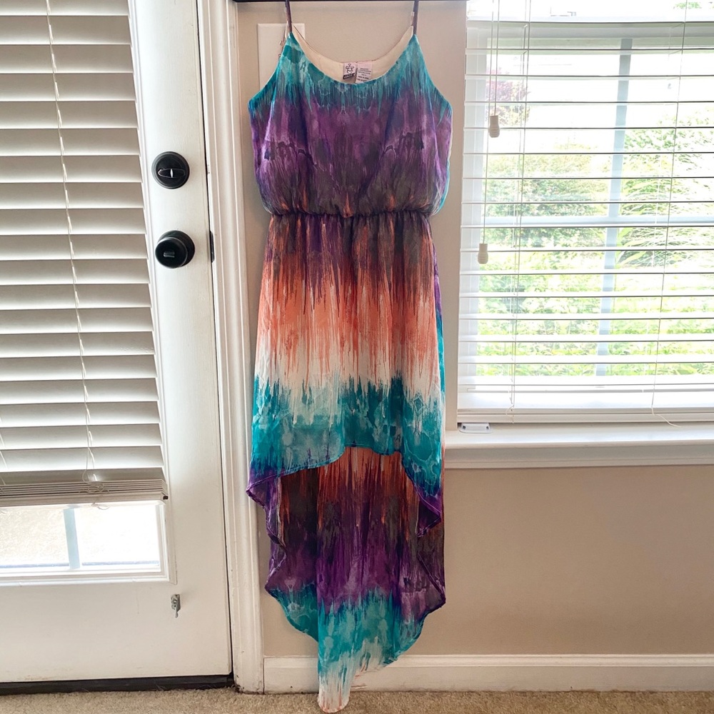 High-low Tie Dye Dress
